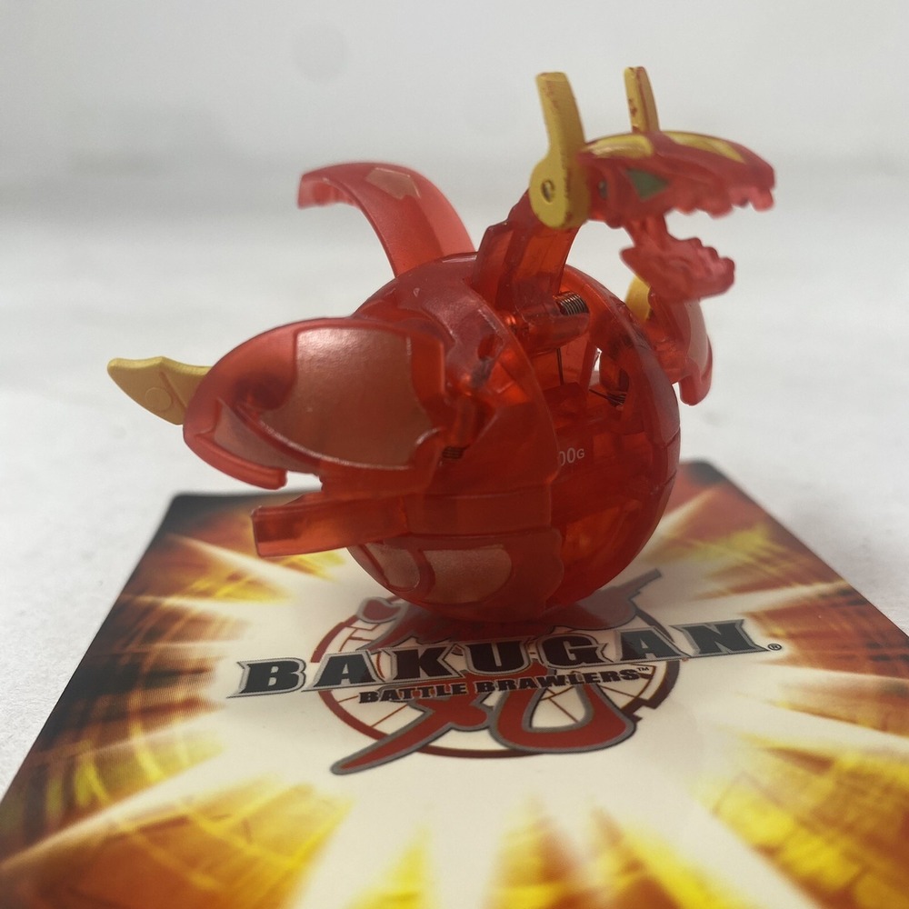 Bakugan Neo Dragonoid Figure Kids OS Red Translucent 500G Tested